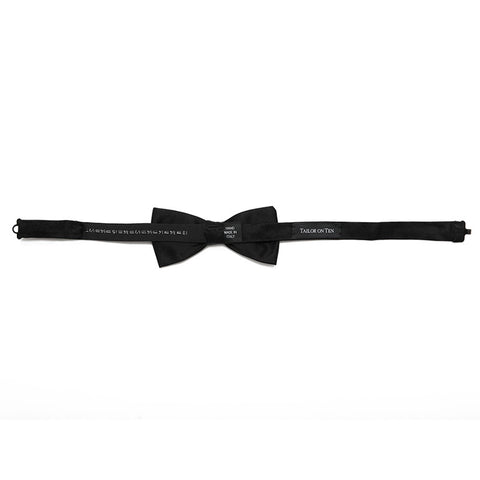 Onyx Silk Bowtie