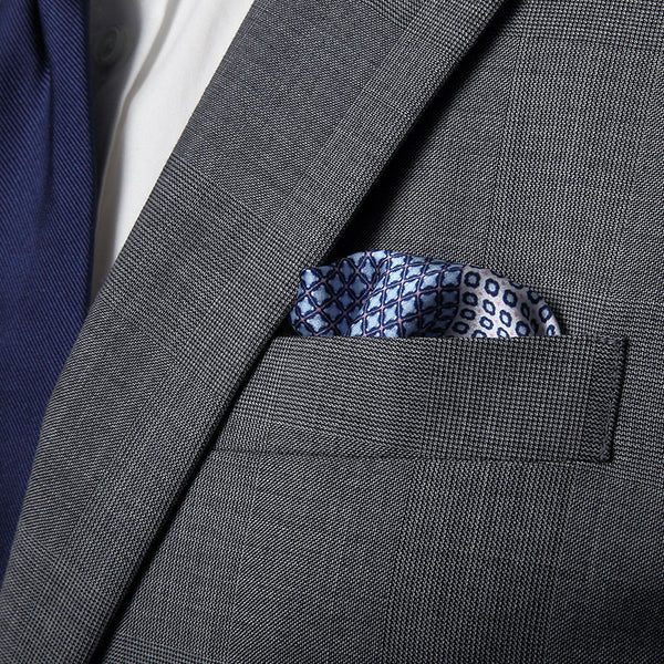 Midnight Pescara Pocket Square