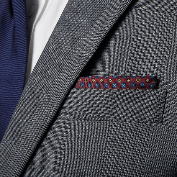 Cranberry Palermo Pocket Square