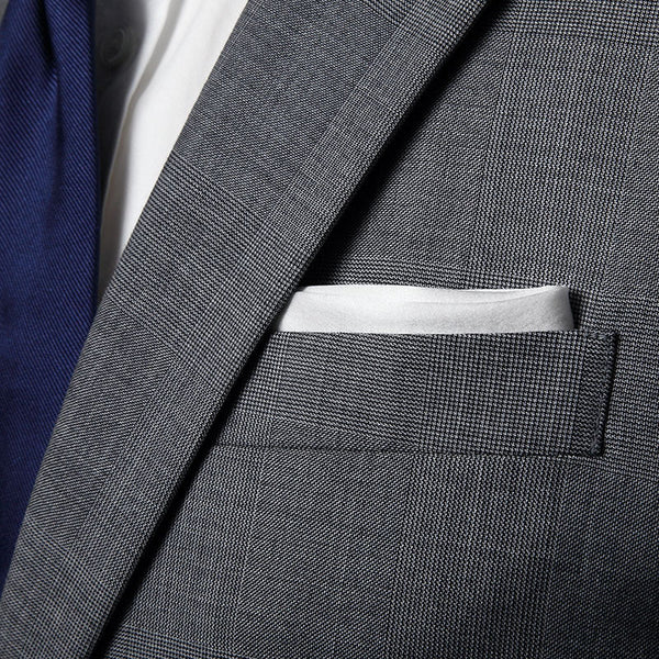Snow Trento Pocket Square