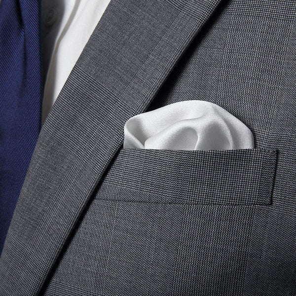 Snow Trento Pocket Square