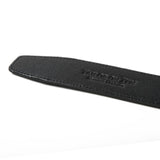 Thin Black Crosshatch Belt Strap