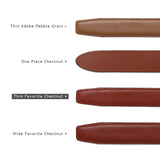 Thin Favorite Chestnut Belt Strap