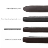 Thin Classic Chocolate Belt Strap